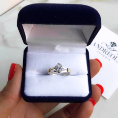 anillo compromiso (cod an256) - comprar online