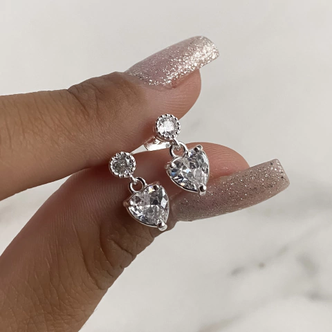 aros colgante con cubics (cod ar496)