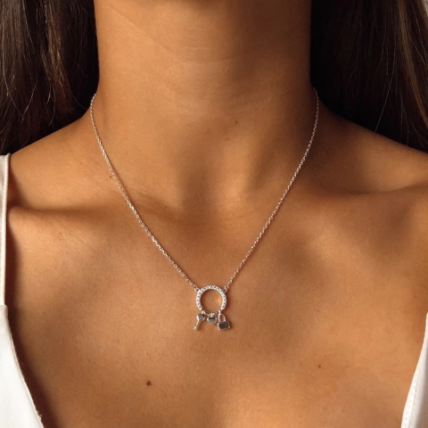 conjunto dije llave corazon y candado (Cod C119)