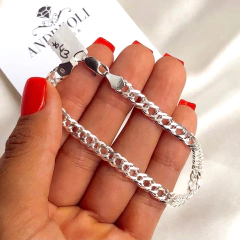 Pulsera eslabon doble grumet (cod p088) en internet