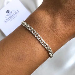 Pulsera eslabón bismarck (cod p085)