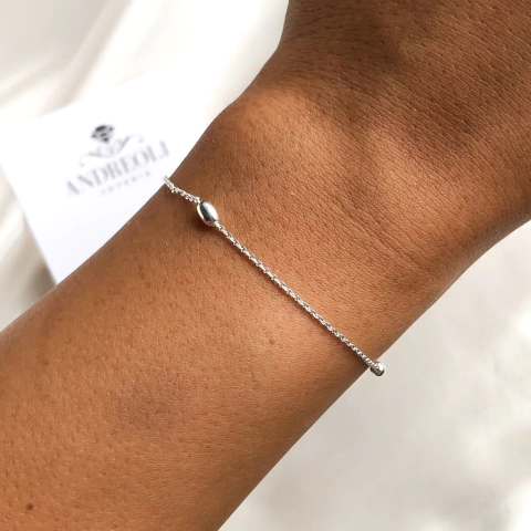 pulsera con bolitas ovaladas (cod p042)