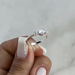 Anillo diseño con cubics (Cod an768) - comprar online
