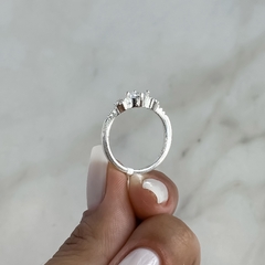 Anillo diseño con cubics (Cod an768) en internet