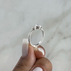 Anillo diseño con cubics (Cod an768) - ANDREOLI JOYERIA 