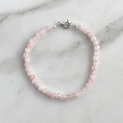 pulsera de cuarzo rosa 3mm (cod p212) - comprar online