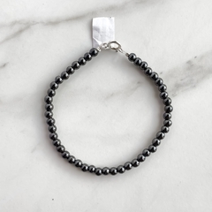 pulsera de hematite 3mm (Cod p211) - comprar online
