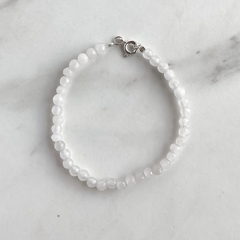pulsera de piedra luna 3mm (cod p218)