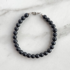 pulsera de onix mate 6mm (cod p208) - comprar online