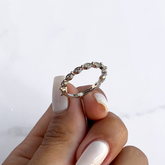 anillo medio sin fin con cubics (cod an510) - comprar online