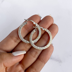 argollas facetadas (cod ar673)