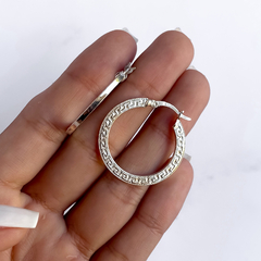 argollas facetadas (cod ar673) - comprar online