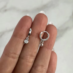 argollas con dije cubic (cod ar958) - comprar online