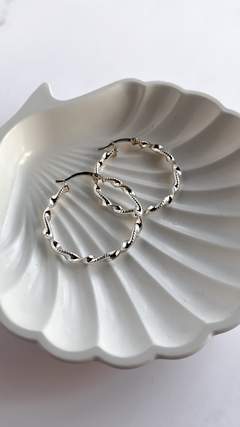 argollas facetadas y torzadas (cod ar670) - comprar online