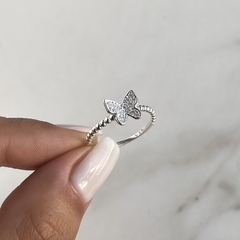 anillo mariposa con cubics (Cod an443) en internet