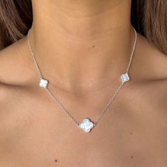 conjunto tipo van cleef con nacar blanco (cod c436)