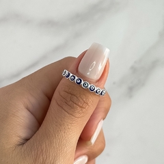 Anillo sin fin con ojos azules (Cod an689) - comprar online