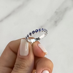 Anillo sin fin con ojos azules (Cod an689) en internet