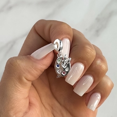 dije estilo pandora paleta de pintura con cubics (Cod di181) - comprar online