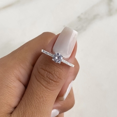 anillo medio sin fin con centro cubic (cod an464) en internet