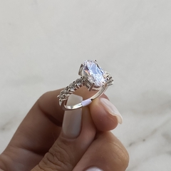 anillo medio sin fin con centro cubic (cod an497) en internet
