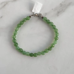 Pulsera de cuarzo verde 6mm (cod p204) - comprar online