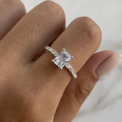 anillo medio sin fin con centro cubic (cod an496)