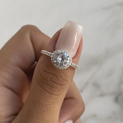 anillo medio sin fin con centro cubic (cod an494) en internet