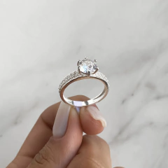 anillo medio sin fin con centro cubic (cod an492) en internet