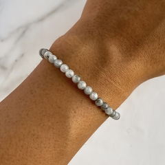 pulsera de labradorita 3mm (Cod p226)
