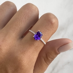 anillo con cubics (Cod an485)