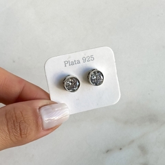 aros pasante tipo susanito con cubics 7mm (cod Ar808)