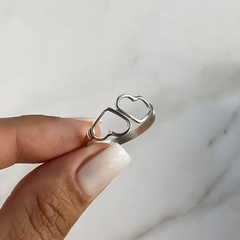 anillo con corazones calados (Cod an634) - comprar online