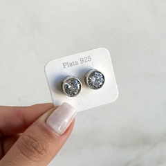 aros pasante susanito con cubics 10 mm (cod Ar809)