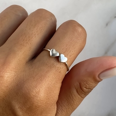 anillo con corazones (cod an631)