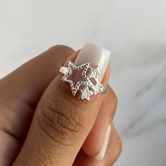 anillo centro estrellas (Cod an629)