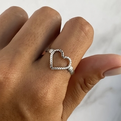 anillo centro corazon calado (cod an622)
