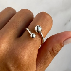 anillo regulable con círculos (Cod an617)