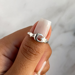 anillo luna y estrellas (Cod an614)