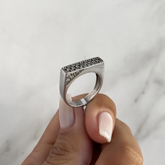 anillo con cubics (cod an606) - comprar online
