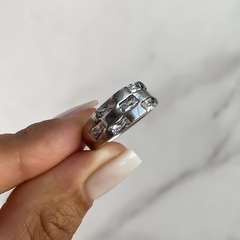 anillo con cubics (cod an602) - tienda online