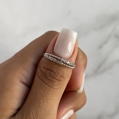 anillo doble con cubics (Cod an594) en internet