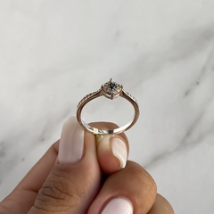 anillo centro cubic negro (Cod an593) en internet