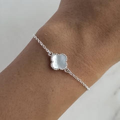 Pulsera tipo van cleef con nácar (Cod p260) - comprar online