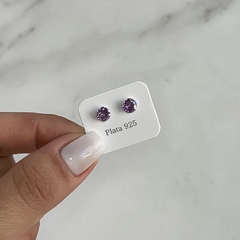 aros cristal violeta (Cod Ar768)