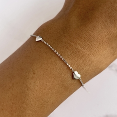 pulsera con corazones (cod p177)