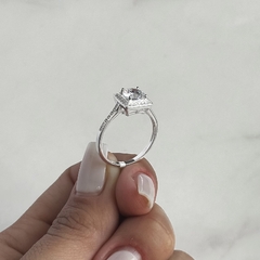 Anillo medio sin fin centro cuadrado (Cod an701) en internet