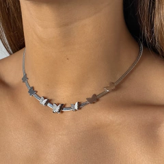 conjunto con mariposas acero quirurgico (cod c380) - comprar online