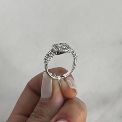 Anillo diseño con cubics (Cod an705) - tienda online