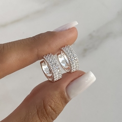 argollas de acero blanco (cod ar704)